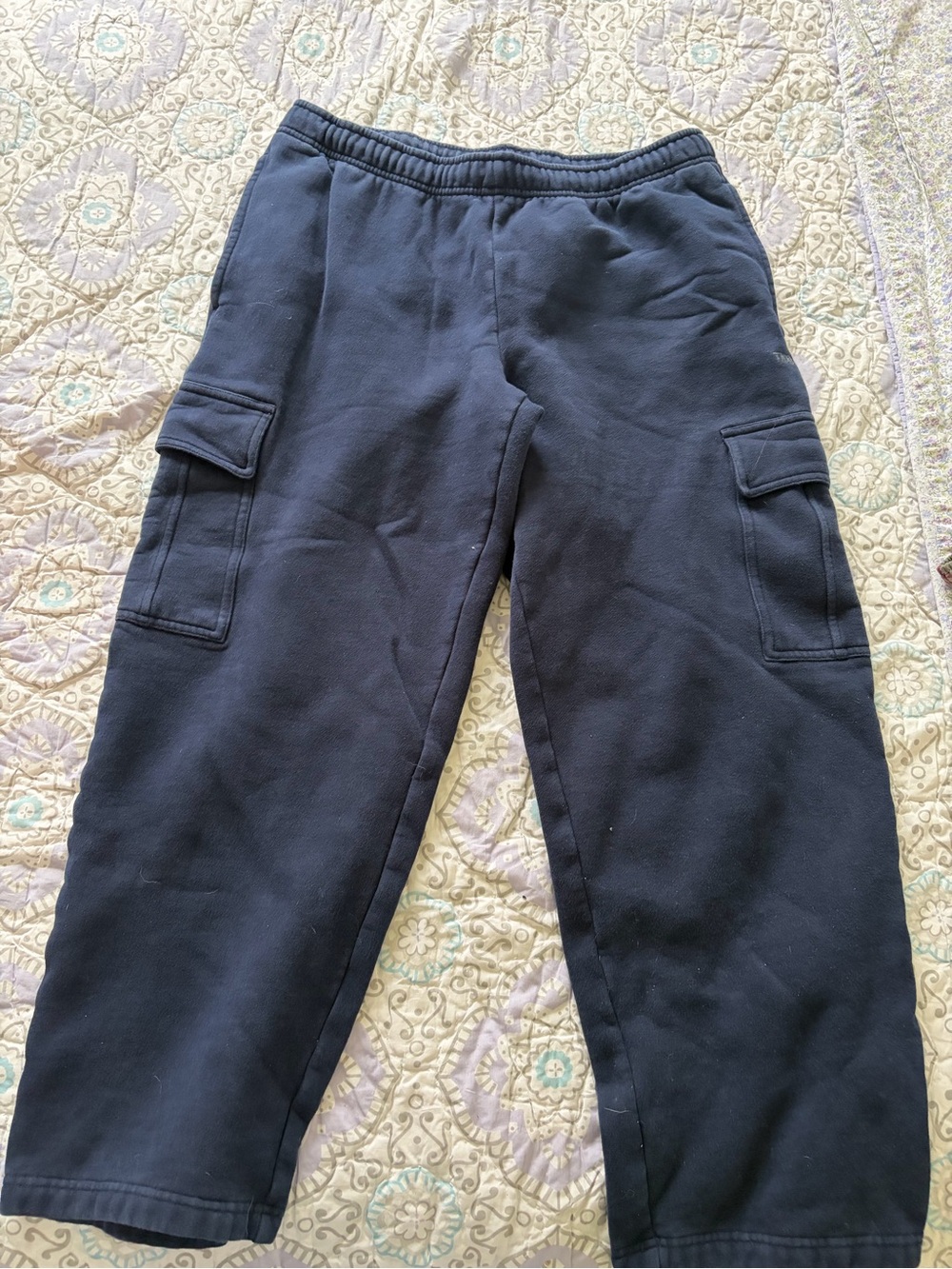 TNA Sweatfleace Cargo Sweat Pants - Navy Blue